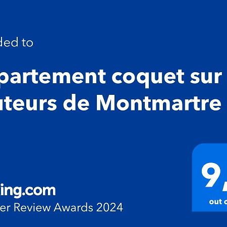 Appartement Coquet Sur Les Hauteurs De Montmartre Paris Luaran gambar